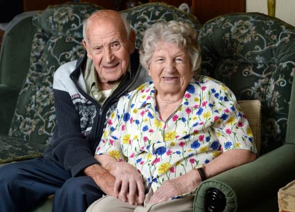 Norman and Mavis Johnson have been happily married for 75 years. Picture: Ross Parry Agency