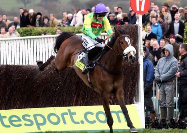 LEGEND: Ruby Walsh and Kauto Star clear the final fence to win the Cheltenham Gold Cup in 2009. The horse was put down on Tuesday after suffering injuries to his pelvis and neck in a fall. Picture: David Jones/PA.