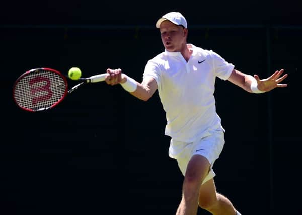 Yorkshire's Kyle Edmund fell away in the final two sets after a strong start against Alexandr Dolgopolov (Picture: Adam Davyi/PA Wire).