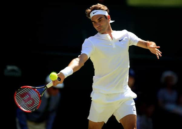 ROGER FEDERER: Swiss star raced to victory in the first round.