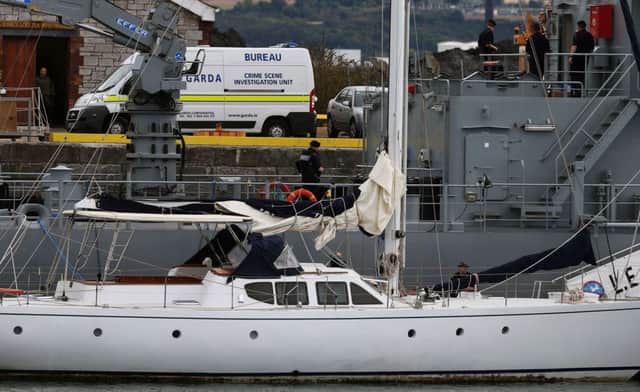 £62.5 million worth of cocaine was taken from onboard the yacht Makayabella in Haulbowline naval base, Cobh, Co Cork after the Irish Navy intercepted the vessel