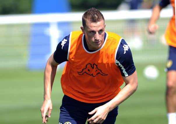 Leeds United training session at Thorp Arch.. New Signing Chris Wood. (Picture: Simon Hulme)