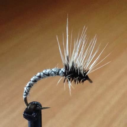The mucky mayfly, dressed by Stephen Cheetham.
