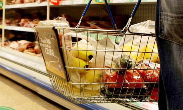 Thw cost of a basket of popular grocery items has risen slightly for the first time in more than six months