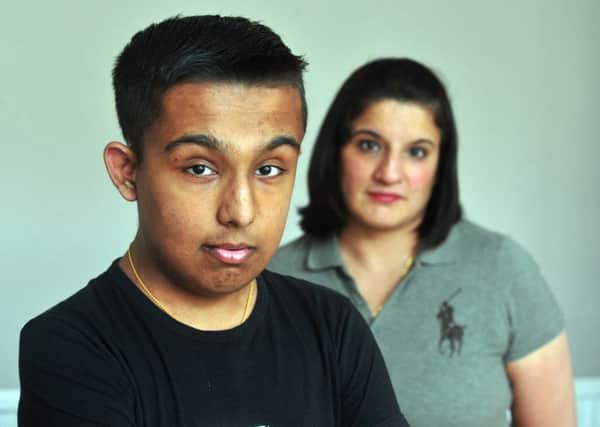 Akash Suryavansi, from Harehills, whose kidney transplant from his mum Tina has failed. Picture by Tony Johnson.