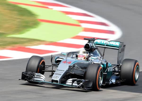 Mercedes driver Lewis Hamilton, during practice day of the 2015 British Grand Prix at Silverstone.