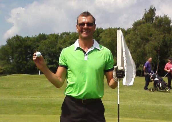Drax GC member Jeff Pursglove who had a hole-in-one at the eighth hole during the monthly medal.