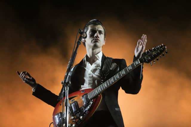 Lead singer Alex Turner with the Arctic Monkeys, the final act to end a weekend of music at Bramham Park for the 16th Leeds Festival