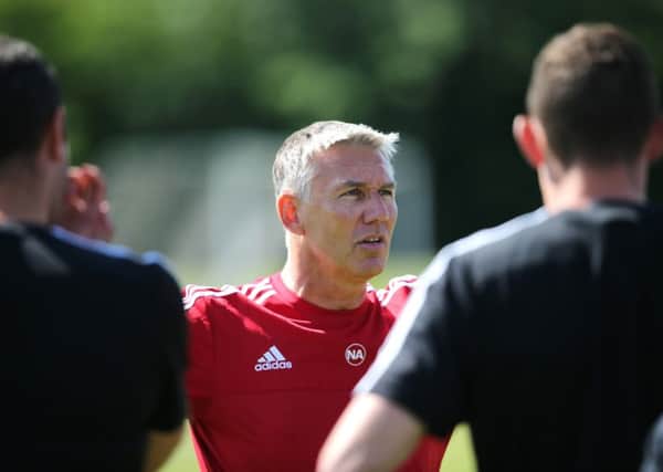 Nigel Adkins takes training (Picture: Blades Sports Photography)