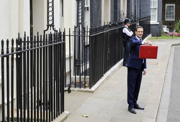 Chancellor George Osborne outside 11 Downing Street, London. Picture: Lauren Hurley/PA Wire