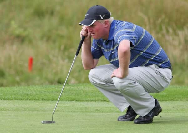 Hull's Rchard Finch had six birdies at Gullane in his 65 and is tied for second place (Picture:  Lynne Cameron/PA Wire).