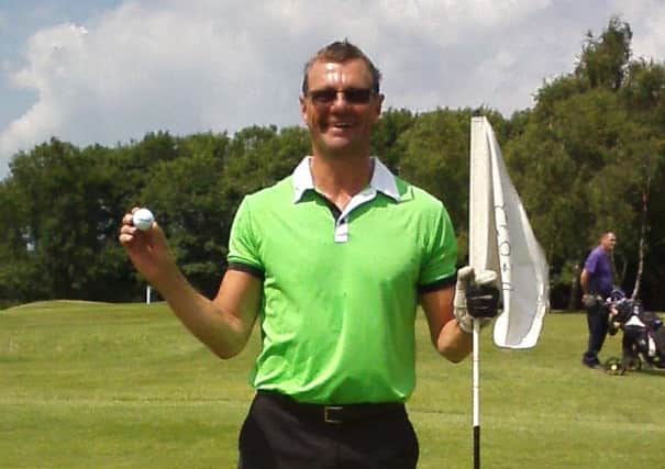 Drax GC's Jeff Pursglove who holed in one at the course's eighth hole.