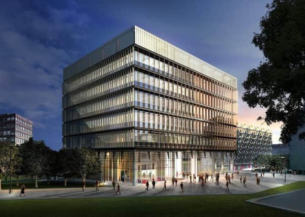 Taking shape: How the Innovation and Enterprise centre at Leeds University will look. It is just one of the projects that is helping the region to flourish.