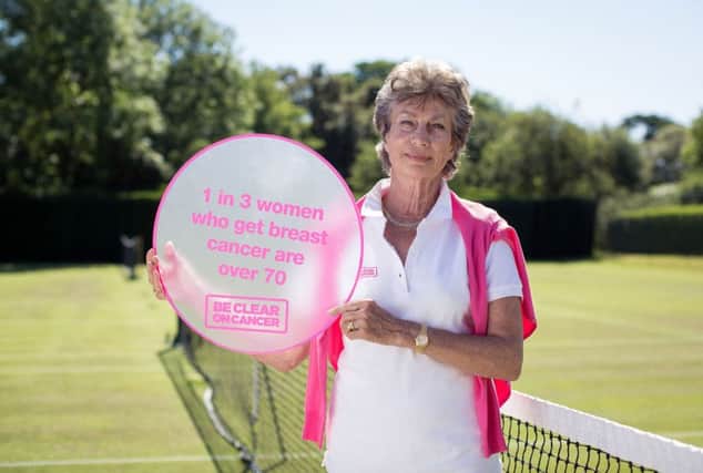 Virginia Wade is backing a breast cancer appeal