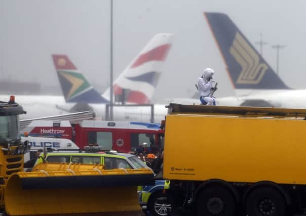 Activists from direct action group Plane Stupid, one dressed as a teddy bear, got onto the north runway at Heathrow to launch a protest.