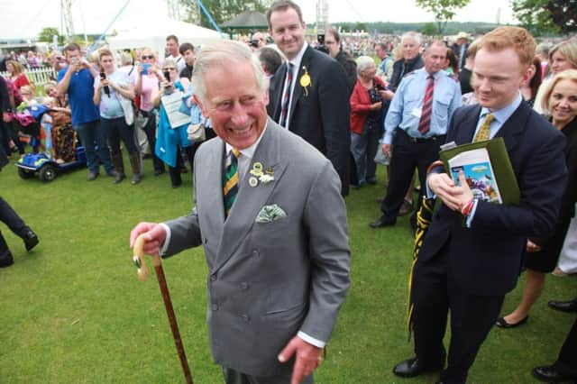 The Prince of Wales, on a visit to the Great Yorkshire Show in Harrogate in July.  Picture: Ross Parry.