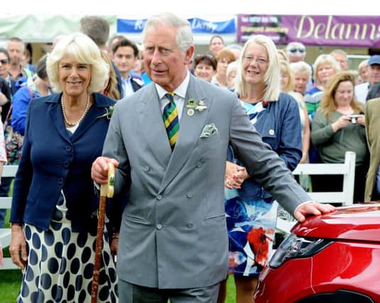 The Prince of Wales and the Duchess of Cornwall were greeted by huge cheering crowds on the opening day of this years Great Yorkshire Show.
