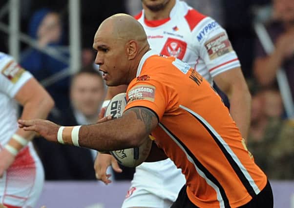 Former Melbourne Storm star Jake Webster is hitting his best form at a crucial part of the season and aims to take Castleford into the top four and earn a new contract (Picture: RL Photos).