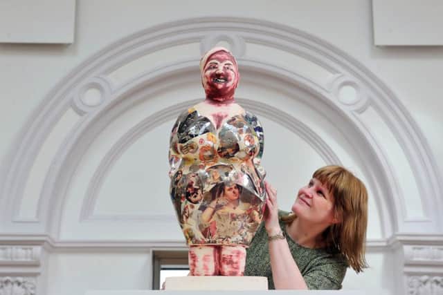 Curator of Ceramics at York Museums Trust, Helen Walsh looks at York Art Gallerys new acquisition, Grayson Perrys large scale ceramic figure titled Melanie.  
Picture Tony Johnson