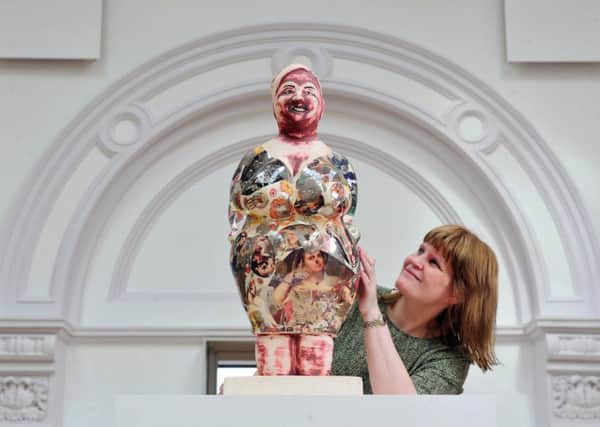 Curator of Ceramics at York Museums Trust, Helen Walsh looks at York Art Gallerys new acquisition, Grayson Perrys large scale ceramic figure titled Melanie.  
Picture Tony Johnson