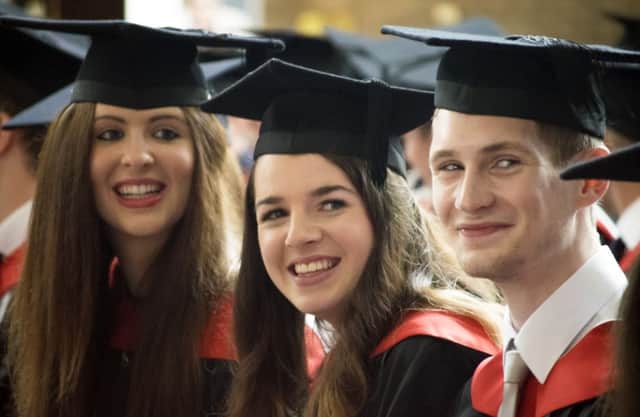 A graduation ceremony at Leeds Trinity University