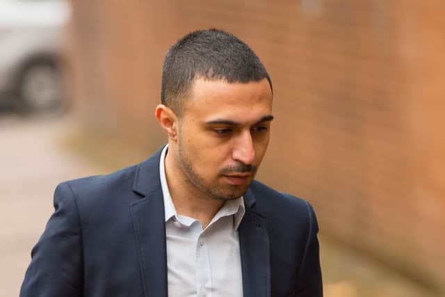 Actor Adam Deacon arriving at Hammersmith Magistrate's Court