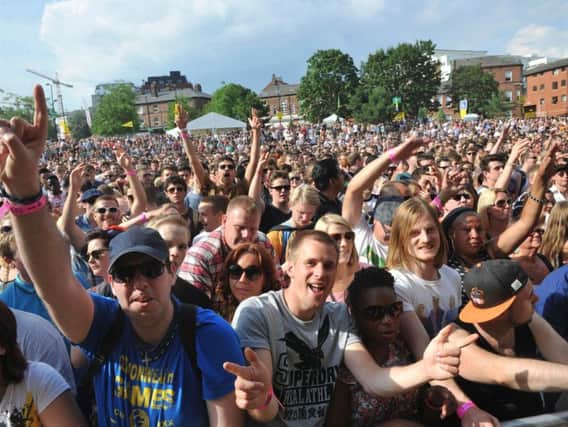 The main stage at Tramlines 2014