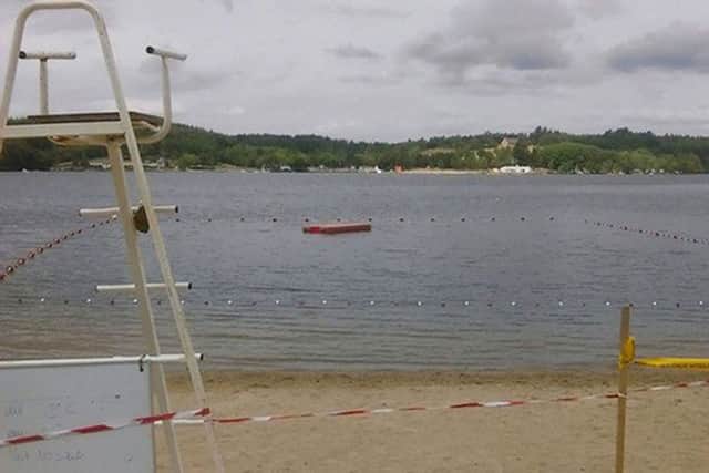 The scene in an activity resort near Meymac in the Massif Central region of France where twelve-year-old Jessica Lawson died in a swimming accident