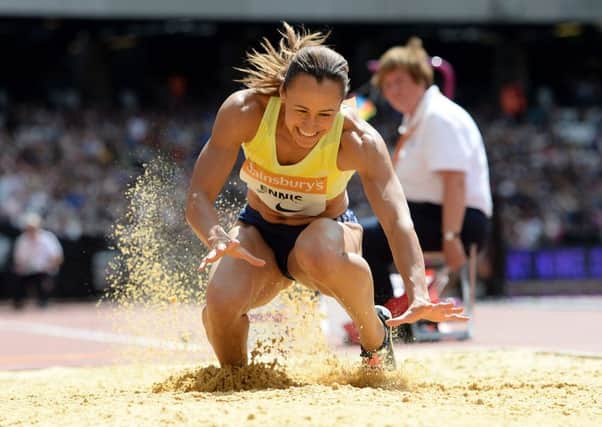 DECISION, DECISIONS: Great Britain's Jessica Ennis-Hill in the women's long jump during day two of the Sainsbury's Anniversary Games.
