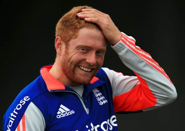England's Jonny Bairstow during the nets session at Edgbaston