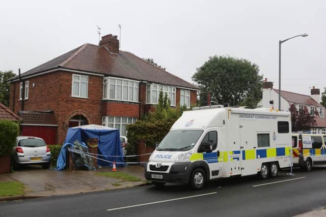 Police at the house on Hamilton Drive in York. Picture: Ross Parry Agency