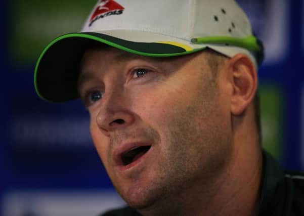 Australia captain Michael Clarke predicts a tough return to the Test arena for Jonny Bairstow (Picture: PA).