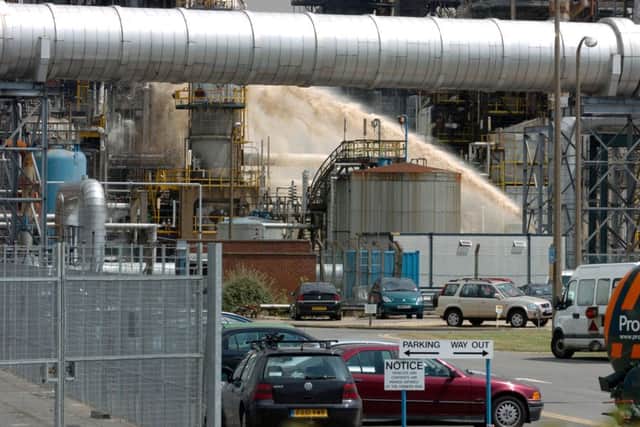 Lindsey Oil Refinery at South Killingholme after the explosion in 2010. Picture: Terry Carrott