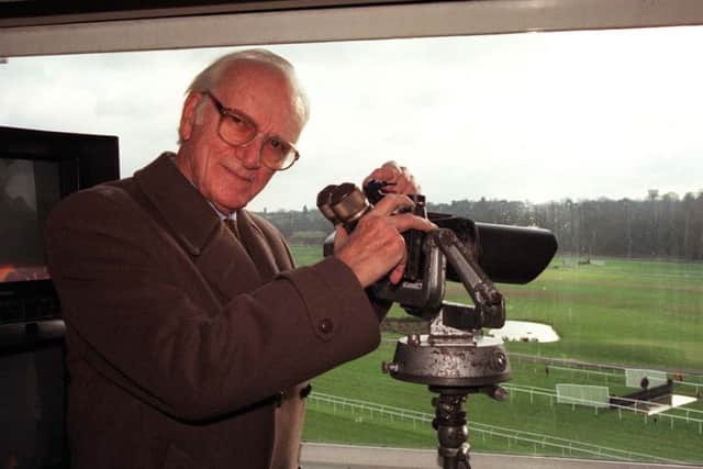 Veteran racing commentator Sir Peter O'Sullevan.