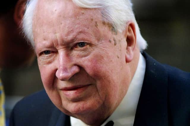 Sir Edward Heath, after a man claimed he was raped aged 12 by the former prime minister, as police urge potential victims of the former prime minister to come forward.