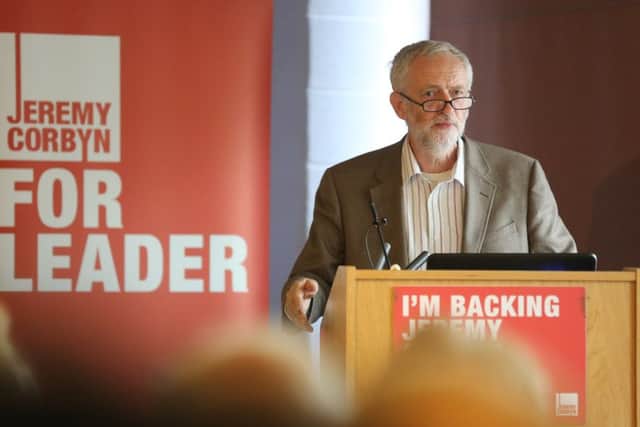 Jeremy Corbyn addressed Labour members and supporters at his policy launch at the Carriageworks in Leeds. Picture: Ross Parry Agency