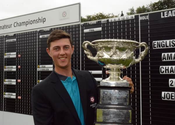 New English Men's Amateur champion Joe Dean (Lindrick GC) is in the Isle of Man as Yorkshire chase victory in the 'Big Six' event (Picture: Chris Stratford).