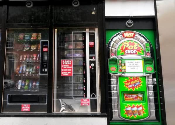 A Pot Noodle vending machine has been installed on Mansfield Road in Nottingham.