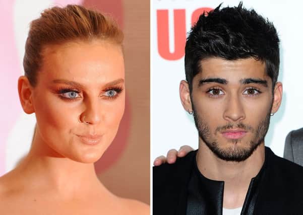 Perrie Edwards of Little Mix and former One Direction star Zayn Malik