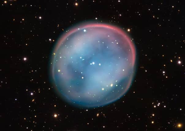 The Southern Owl Nebula, a dying star astronomers observed using the European Southern Observatory's Very Large Telescope in northern Chile.