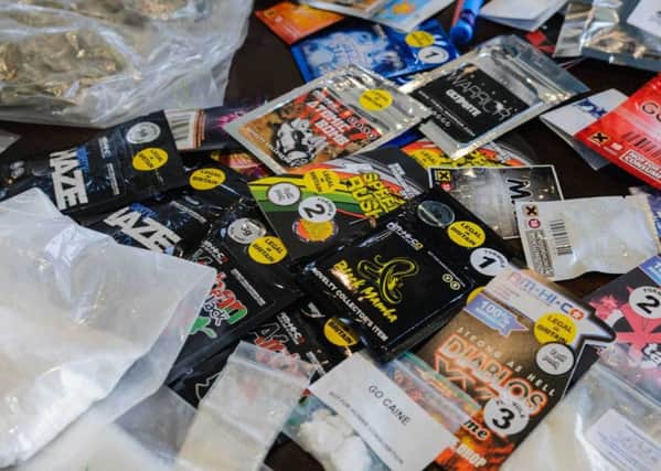 Samples of 'legal high' drugs on sale