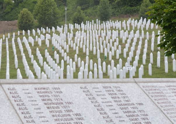 Graves in Bosnia of those killed during the war.