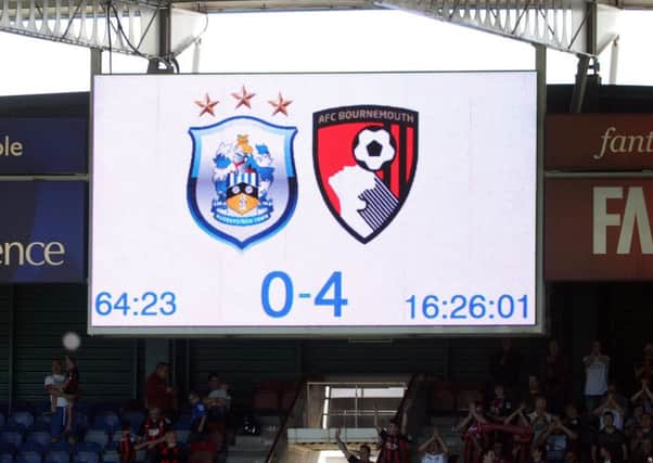 Huddersfield Town were thrashed 4-0 by Bournemouth on the opening day of last season... (Picture: Simon Hulme)