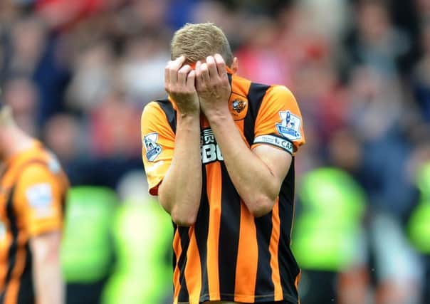 Hull's Michael Dawson in tears as their relegation is confirmed