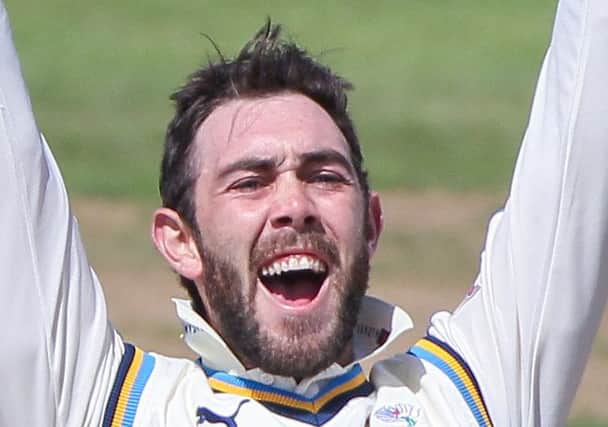 Glenn Maxwell scored his maiden first-class century for Yorkshire to press his Test claims.