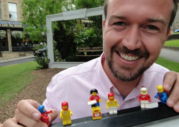 Character forming: Patrick Neill has launched the Lego scheme which pays the customer by the kilo or gives the option to donate directly to charity.