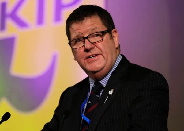 Ukip MEP Mike Hookem, who has claimed a migrant threatened him with a handgun as he visited a camp on the outskirts of a French seaside town.