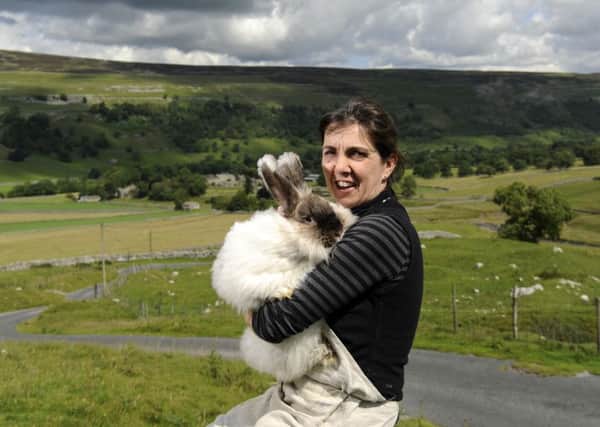 Sarah Paul is the county's only commercial producer of angora wool.  Pictures by Bruce Rollinson