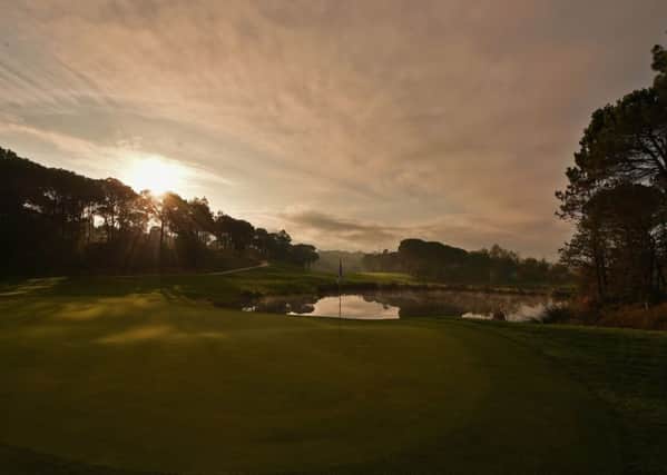 The sun rises over the fourth hole at PGA Catalunya Resort (Picture: Stuart Franklin/Getty Images)