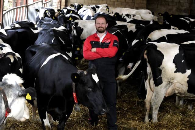 Dairy farmer Chris Shipley at Manor Farm, Thornholme, Driffield.  Picture: Bruce Rollinson